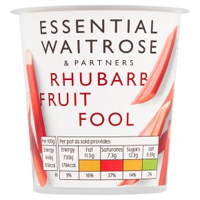 Waitrose fruit fool rhubarb