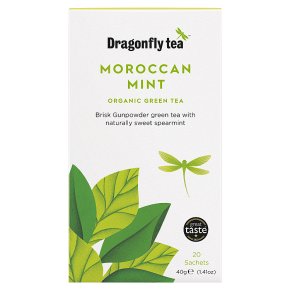 Dragonfly organic moroccan mint green 20 tea bags