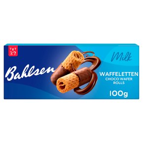 Bahlsen waffeletten milk chocolate waffer rolls