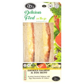 DDs Smoked Salmon & Egg Mayo Sandwich