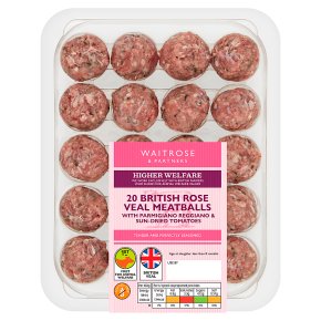 Waitrose 1 British veal meatballs