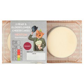 Waitrose Heston 2 Pear & Elderflower Cheesecakes