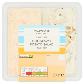 Waitrose Coleslaw & Potato Salad Twin Pot