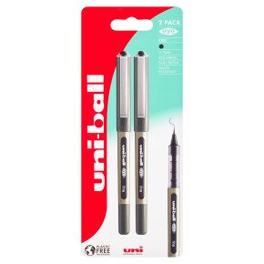 Uni-ball fine eye rollerball pen, pack of 2
