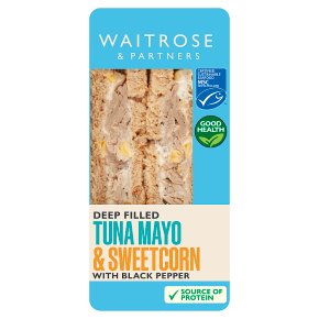 Waitrose deep fill tuna mayo and sweetcorn sandwich