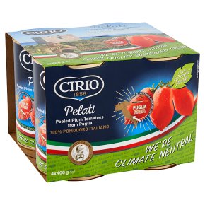 Cirio peeled plum tomatoes, 4 pack