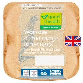 Waitrose British Blacktail large free range eggs