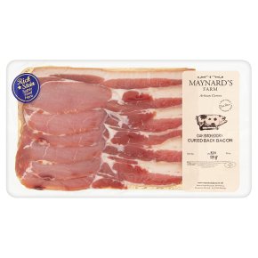 Maynards oak smoked dry cured back bacon