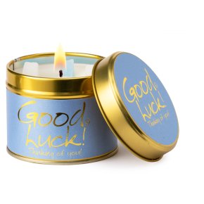 Lily-Flame Candle Tin Good Luck