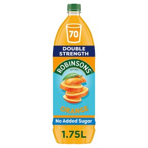 Robinsons no added sugar orange squash, double concentrated