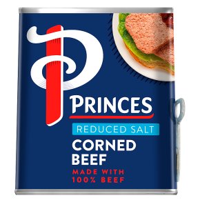 Princes reduced salt corned beef