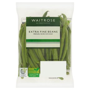 Waitrose Ltd selection extra fine beans