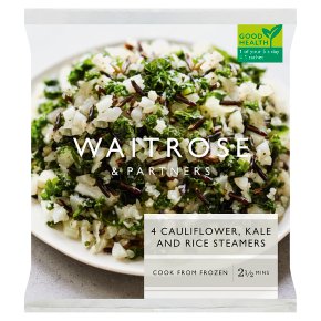 Waitrose 4 Cauliflower, Kale and Rice Steamers