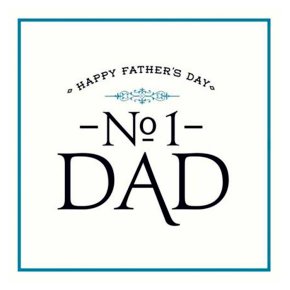 No.1 Fathers Day Card