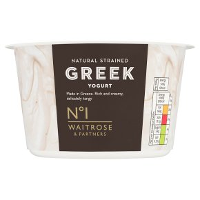 Waitrose 1 Greek natural strained yogurt