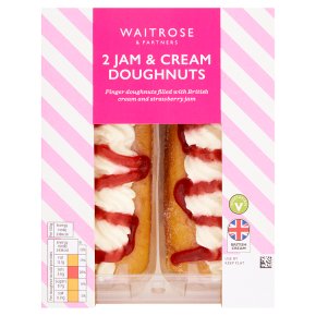 Waitrose Strawberry Jam & Cream Doughnuts