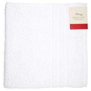 Waitrose Home Egyptian Cotton White Bath Towel