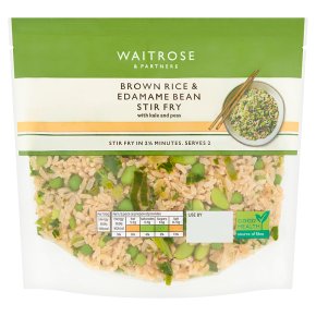 Waitrose Brown Rice & Green Vegetable Stir Fry