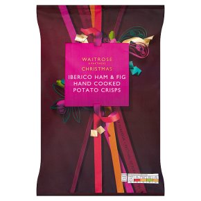 Waitrose Christmas Iberico Ham & Fig Hand Cooked Crisps