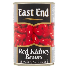 East End red kidney beans in water salt added