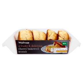 Waitrose 4 Cherry Bakewell Scones
