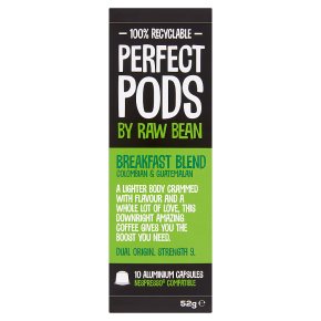 Perfect Pods by Raw Bean 10 Breakfast Blend