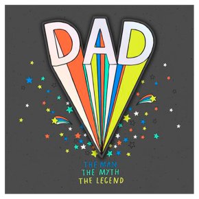 The Man The Myth Father's Day Card