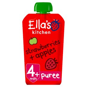 Ella's Kitchen Organic strawberries + apples - stage 1 baby food