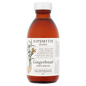 Sipsmith Gingerbread syrup