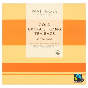Waitrose Gold Tea Bags Extra Strong 80