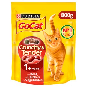 Go-Cat Crunchy & Tender with Beef & Chicken
