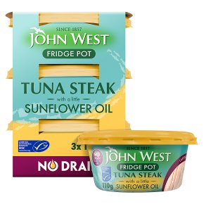 John West MSC No Drain Tuna Steak in Sunflower Oil