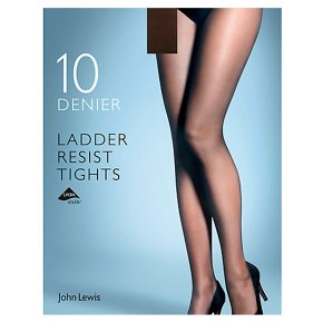 John Lewis10 denier nearly black ladder resistant tights (large)
