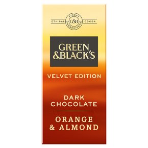 Green & Black's Velvet Edition Dark Chocolate Orange & Almonds Chocolate Bar