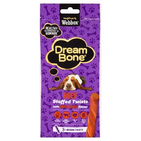 Webbox DreamBone Beef Stuffed Twists