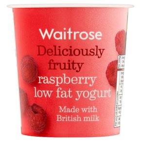 Waitrose deliciously fruity raspberry low fat yogurt