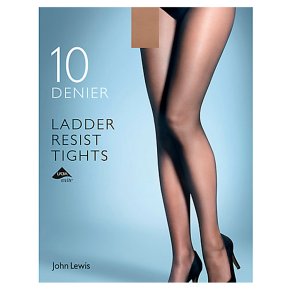 John Lewis 10 denier ladder resistant nude tights (medium)