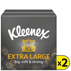 Kleenex Mansize Tissues, compact box twin pack