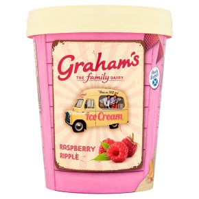 Graham's Raspberry Ripple Ice Cream