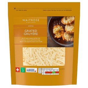 Waitrose grated Swiss gruyere strength 3