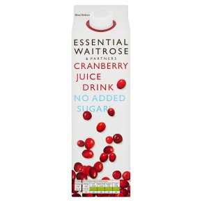 essential Waitrose No Added Sugar Cranberry Drink
