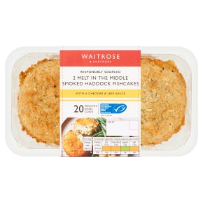 Waitrose Smoked Haddock, Cheddar Fishcakes