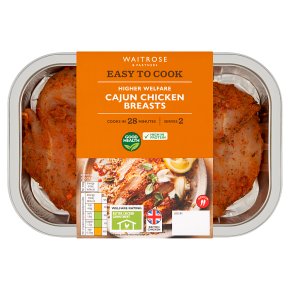 Waitrose Easy To Cook cajun chicken breasts