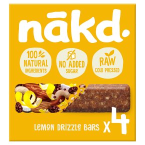 Nakd Lemon Drizzle Wholefood Bars