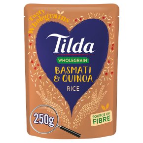 Tilda brown basmati quinoa wholegrain rice