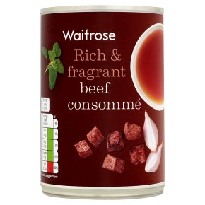 Waitrose beef consomme soup