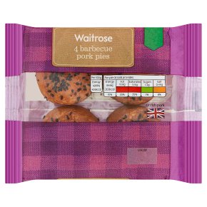 Waitrose 4 Barbecue Pork Pies