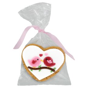 Image on Food Iced Gingerbread Love Birds 35g