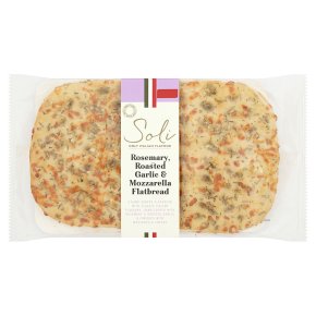 Soli garlic & mozzarella flatbread
