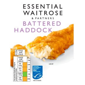 essential Waitrose Battered Haddock